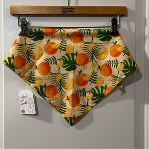 Citrus Splash Pup Style | Juicy Orange + Tropical Treat Prints – 2-Pack Bandanas